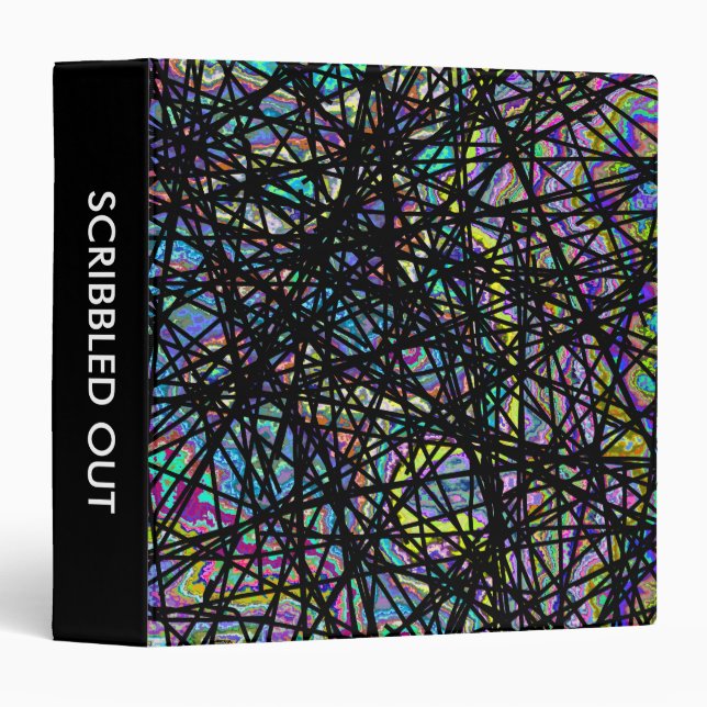 Scribbled out 1.5in 3 ring binder (Front/Spine)