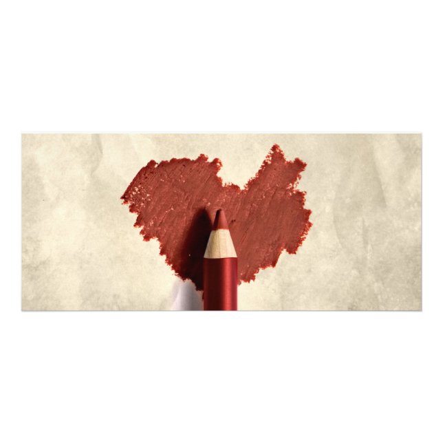 Scribbled Sketched Heart Drawing Pen Gift Card (Front)