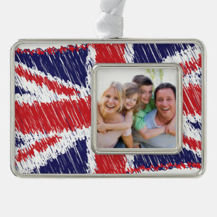Scribbled Union Flag Ornament