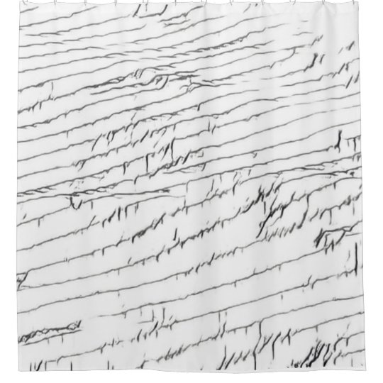 Scribbled Writing Shower Curtain