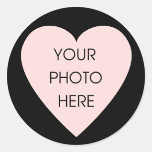 Scribbleprint Black Heart Border Sticker