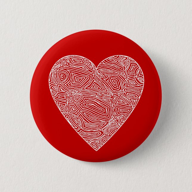 Scribbleprint Heart Button (Front)