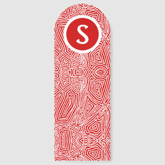 Scribbleprint Initial Bookmarks