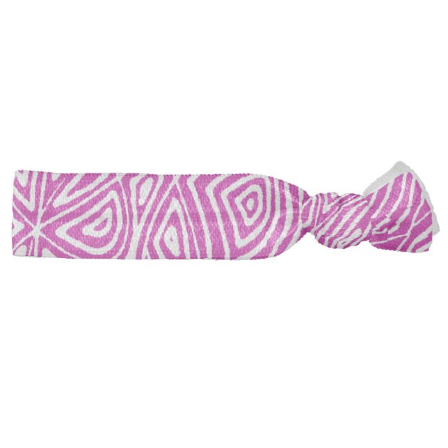 Scribbleprint Pattern Ribbon Hair Tie (Right)