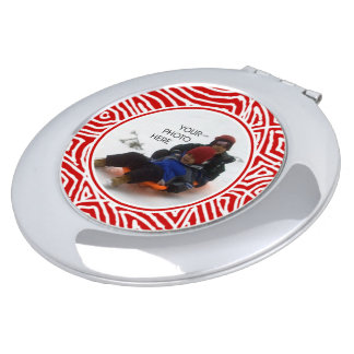 Scribbleprint Snowflake Snowflake Pewter Christmas Compact Mirror