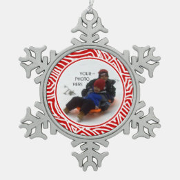 Scribbleprint Snowflake Snowflake Pewter Christmas Ornament