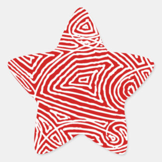 Scribbleprint Star Star Sticker