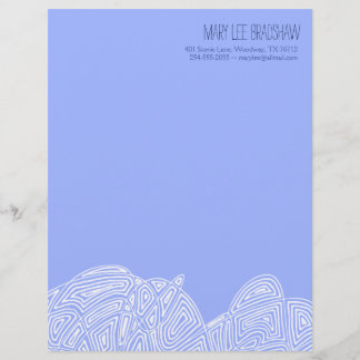 Scribbleprint Waves Letterhead