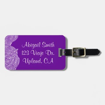 Scribbleprint Waves Luggage Tag by scribbleprints at Zazzle