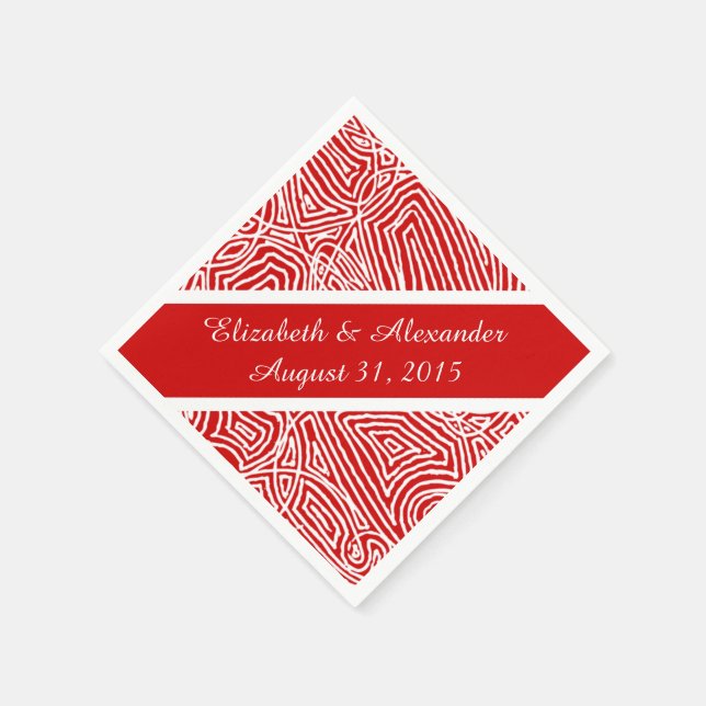 Scribbleprints Diamond Napkins (Corner)