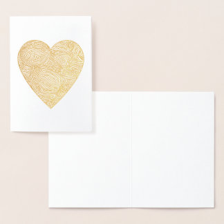 Scribbleprints Heart  Foil Card