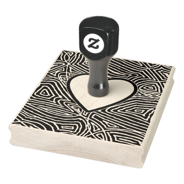 Scribbleprints Heart Rubber Stamp (Stamp)