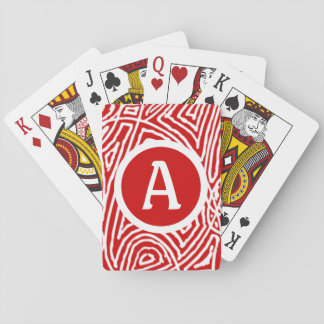 Scribbleprints Initial Playing Cards
