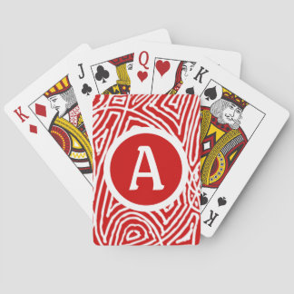 Scribbleprints Initial Poker Cards