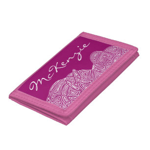 Scribbleprints Personalized Trifold Wallet