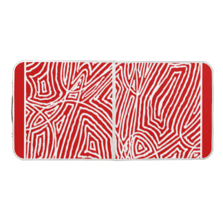 Scribbleprints Red Beer Pong Table