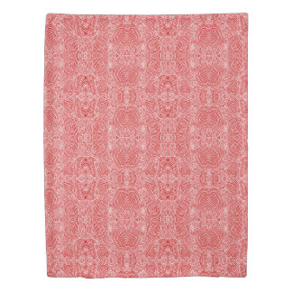 Scribbleprints Red Duvet Cover