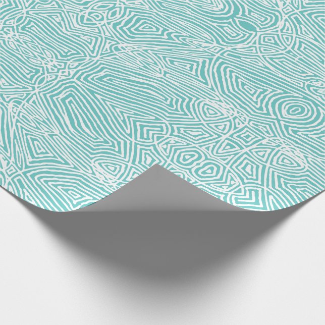 Scribbleprints Red Wrapping Paper (Corner)