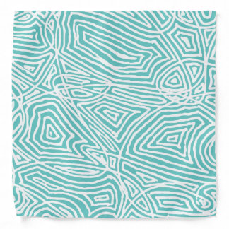 Scribbleprints Teal Bandana