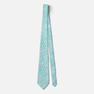 Scribbleprints Teal Neck Tie