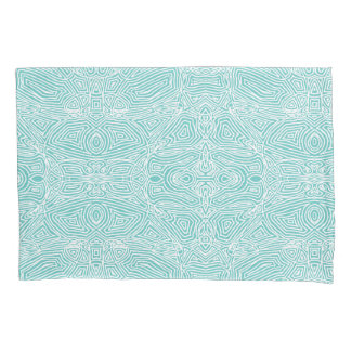 Scribbleprints Teal Pillow Case