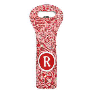 Scribbleprints Wine Bag