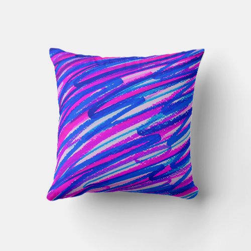 Scribbles Color Pop Pillow