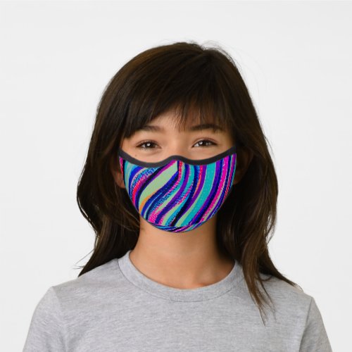 Scribbles design Colorful  Premium Face Mask