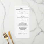 "Scribbles" Menu Cards<br><div class="desc">Modern black and white design are perfect for any wedding! Part of the "Scribbles" Wedding Collection.</div>