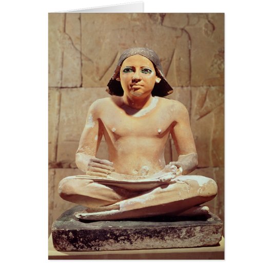 Scribe seated cross-legged cards (Front)