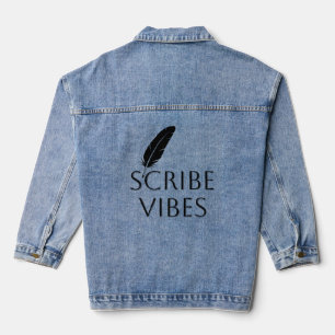 Scribe Vibes Author Writer Poet Denim Jacket