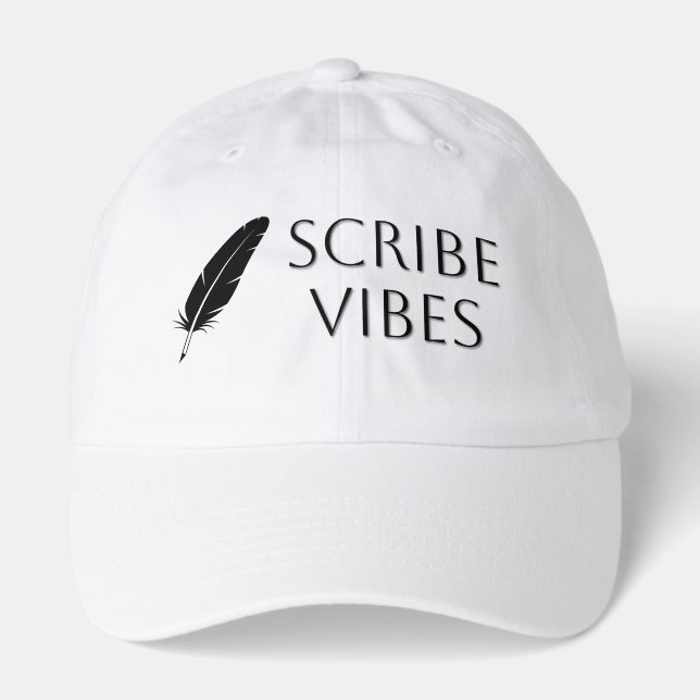 Scribe Vibes Author Writer Poet  Hat (Front)