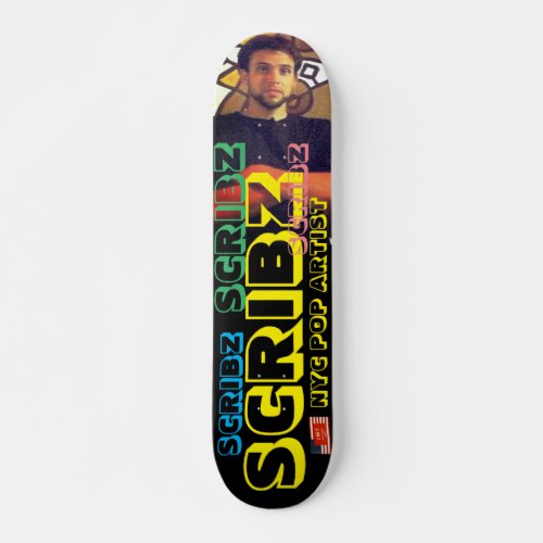 SCRIBZ  NYC POP ARTIST 7 34 Skateboard Deck