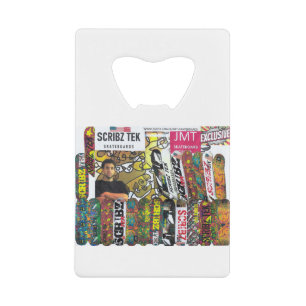 SCRIBZ TEK SKATEBOARDS / JMT USA CREDIT CARD BOTTLE OPENER