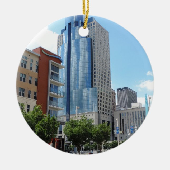 Scripps Center in Cincinnati, Ohio Ceramic Ornament (Front)