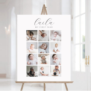 Script 1st Year 12 Photo Collage Foam Board