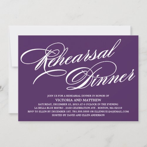 SCRIPT 2 | REHEARSAL DINNER INVITE