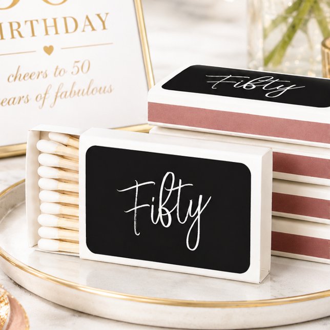 Script 50th Birthday Matchboxes (Creator Uploaded)