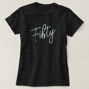 Script 50th Birthday T-Shirt