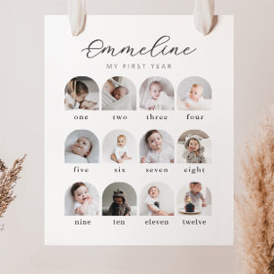 Script Arches 1st Year Photo Collage Foam Board