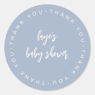 Script Baby Shower Thank you Favor Label F201