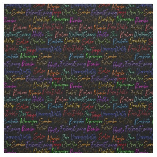 Script Ballroom Dance Styles | Ballroom Dance Fabric
