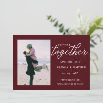 Script Better Together Minimal Simple Photo Save The Date