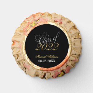 Script Black Gold Class of 2022 Graduation Reese's Peanut Butter Cups