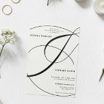 Script black white all in one calligraphy wedding invitation<br><div class="desc">Chic and elegant black and white all in one calligraphy wedding invitation with and flourish ampersand rsvp,  accommodations,  details,  and more info. With a beautiful brush calligraphy script.</div>
