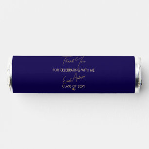 Script Blue Elegant Modern Graduation Thank You Breath Savers® Mints