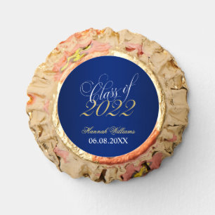 Script Blue Gold Class of 2022 Graduation Reese's Peanut Butter Cups