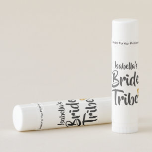 Script Bride Tribe Gold Date Love Heart Lip Balm