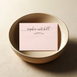 Script Calligraphy Blush Pink Envelope<br><div class="desc">Simple envelope with modern handwritten script return address.</div>