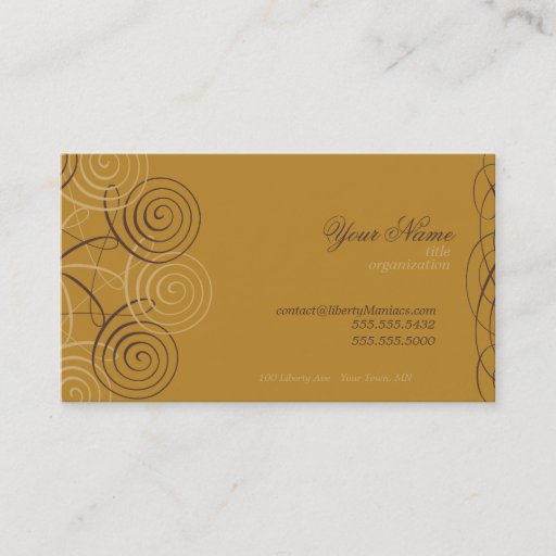 Customizable Script &amp; Calligraphy Business Cards